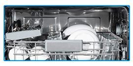 Soportes abatibles del lavavajillas