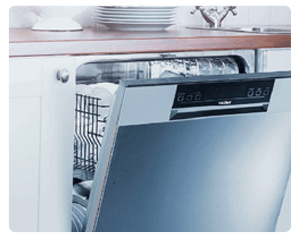 Lavavajillas en una cocina